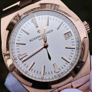 Vacheron Constantin 4500V customized best alternative white dial and hands, the entire watch is plated with 18K rose gold (the same color as GEN) - Image 9