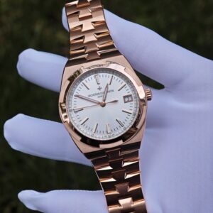 Vacheron Constantin 4500V customized best alternative white dial and hands, the entire watch is plated with 18K rose gold (the same color as GEN) - Image 3