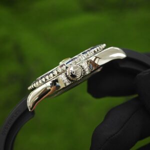 Rolex Yacht Master Series 40mm 126679SABR, electroplated 18K white gold case and clasp. The best enamel substitute for customized representative plates, with customized pointers (solid needle shafts) and hand inlaid genuine gemstone outer rings. Equipped with Dandong 3235 movement - Image 20
