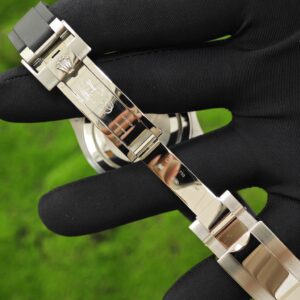 Rolex Yacht Master Series 40mm 126679SABR, electroplated 18K white gold case and clasp. The best enamel substitute for customized representative plates, with customized pointers (solid needle shafts) and hand inlaid genuine gemstone outer rings. Equipped with Dandong 3235 movement - Image 25