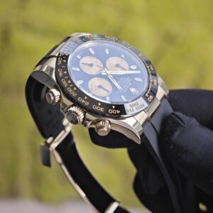 Rolex Daytona 116518 Devil's Eye, customized 1:1 best dial, hands, customized outer ring (chamfer consistent with GEN), case buckle polished twice and plated with 18K gold, Oysterflex strap, Dandong 4130 movement - Image 12