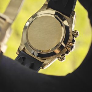 Rolex Daytona 116518 Devil's Eye, customized 1:1 best dial, hands, customized outer ring (chamfer consistent with GEN), case buckle polished twice and plated with 18K gold, Oysterflex strap, Dandong 4130 movement - Image 15