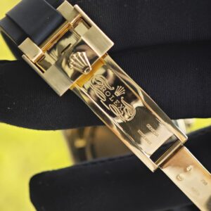 Daytona 116518 customized 1:1 best version meteorite dial, best substitute hands, CNC customized 18K pure gold case clasp, with Oysterflex strap, Dandong 4130 movement - Image 21