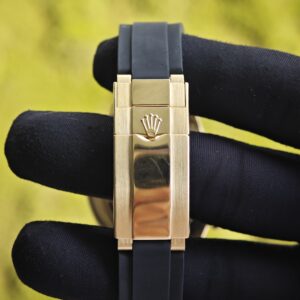 Daytona 116518 customized 1:1 best version meteorite dial, best substitute hands, CNC customized 18K pure gold case clasp, with Oysterflex strap, Dandong 4130 movement - Image 19