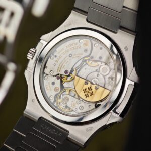 Patek Philippe Nautilus white gold 5740, 1:1 customized CNC18K pure gold case, 18K pure gold bracelet. Best substitute for disk pointer, ball top needle shaft, customized ACE240 integrated movement - Image 16