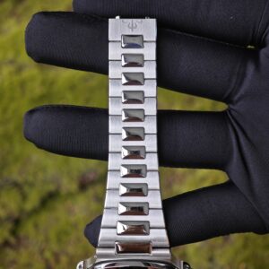 Patek Philippe Nautilus white gold 5740, 1:1 customized CNC18K pure gold case, 18K pure gold bracelet. Best substitute for disk pointer, ball top needle shaft, customized ACE240 integrated movement - Image 19