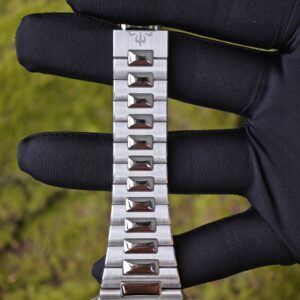 Patek Philippe Nautilus white gold 5740, 1:1 customized CNC18K pure gold case, 18K pure gold bracelet. Best substitute for disk pointer, ball top needle shaft, customized ACE240 integrated movement - Image 20
