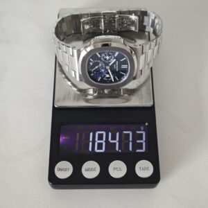 Patek Philippe Nautilus white gold 5740, 1:1 customized CNC18K pure gold case, 18K pure gold bracelet. Best substitute for disk pointer, ball top needle shaft, customized ACE240 integrated movement - Image 23