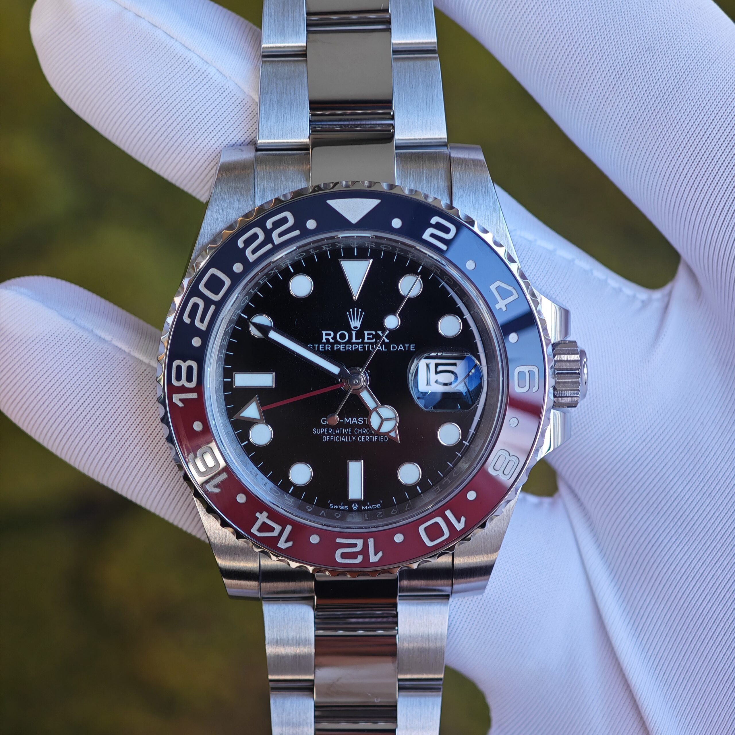 IMG 20250916 173752 Rolex GMT Master II m126710blro, equipped with GEN mirror, clean factory case and strap, Dandong 3285 movement - Image 1