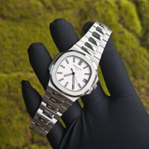 Patek Philippe 5711/1A Snow Mountain White, equipped with original genuine dial, hands, calendar, and original genuine 324 integrated movement, using original data German CNC technology 1:1 customized case and strap. - Image 32