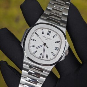 Patek Philippe 5711/1A Snow Mountain White, equipped with original genuine dial, hands, calendar, and original genuine 324 integrated movement, using original data German CNC technology 1:1 customized case and strap. - Image 35