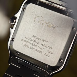 Customized full diamond Cartier Sandus watch, handcrafted with natural diamonds according to Swiss craftsmanship, featuring a full diamond Middle Eastern digital hour dial - Image 13