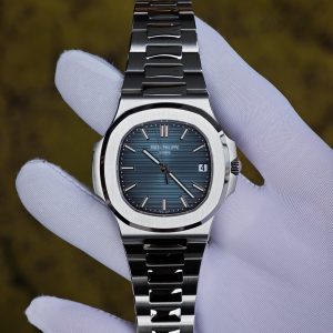 Patek Philippe 5711 blue dial, customized imported substitute dial, equipped with original genuine hands, calendar, and original genuine 324 movement, using original data German CNC technology 1:1 customized case and strap. - Image 5