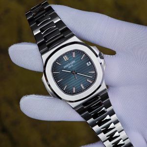 Patek Philippe 5711 blue dial, customized imported substitute dial, equipped with original genuine hands, calendar, and original genuine 324 movement, using original data German CNC technology 1:1 customized case and strap. - Image 6