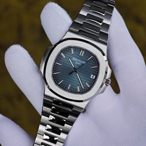Patek Philippe 5711 blue dial, customized imported substitute dial, equipped with original genuine hands, calendar, and original genuine 324 movement, using original data German CNC technology 1:1 customized case and strap. - Image 7