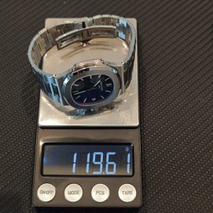 Patek Philippe 5711 blue dial, customized imported substitute dial, equipped with original genuine hands, calendar, and original genuine 324 movement, using original data German CNC technology 1:1 customized case and strap. - Image 27