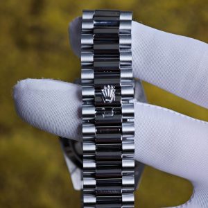 Rolex Day Date 228239 grey dial, heavy case, strap, electroplated 18K white gold craftsmanship, customized best alternative dial, hands, and date. 3255 integrated movement, assembled according to Swiss craftsmanship standards - Image 23