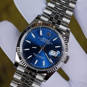 Rolex DateJust 36mm 126234 blue dial. Customize the best alternative dial, hands, and date, strictly assemble according to Swiss craftsmanship standards, manually polish the entire watch twice, ETA2836 movement - Image 7