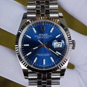 Rolex DateJust 36mm 126234 blue dial. Customize the best alternative dial, hands, and date, strictly assemble according to Swiss craftsmanship standards, manually polish the entire watch twice, ETA2836 movement - Image 8