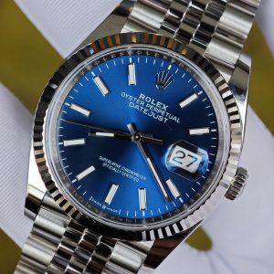Rolex DateJust 36mm 126234 blue dial. Customize the best alternative dial, hands, and date, strictly assemble according to Swiss craftsmanship standards, manually polish the entire watch twice, ETA2836 movement - Image 10