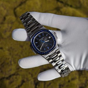 (Advanced Customization) Patek Philippe 5711/111P, original data 1:1 customized case and strap, hand inlaid sapphire outer ring, customized best black dial, hands, calendar, Dandong 324 integrated movement - Image 3