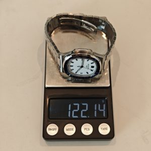 (Advanced Customization) Patek Philippe 5711/111P, original data 1:1 customized case and strap, hand inlaid sapphire outer ring, customized best white dial, hands, calendar, Dandong 324 integrated movement - Image 19