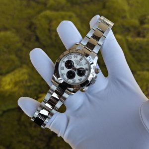 Rolex Daytona 116509, VS factory weighted full watch 180g, Arabic numeral panda dial, Shanghai 4130 integrated movement - Image 4