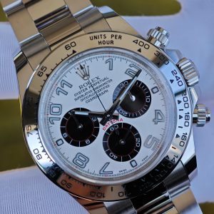 Rolex Daytona 116509, VS factory weighted full watch 180g, Arabic numeral panda dial, Shanghai 4130 integrated movement - Image 9