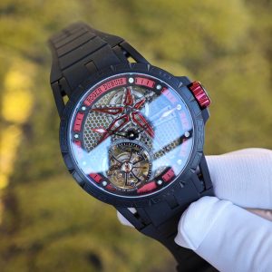 Roger Dubuis King Racing RDDBEX0817, custom titanium case, natural black rubber strap, custom integrated movement - Image 6