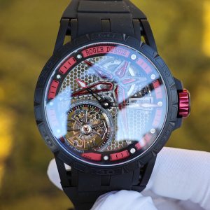 Roger Dubuis King Racing RDDBEX0817, custom titanium case, natural black rubber strap, custom integrated movement - Image 8