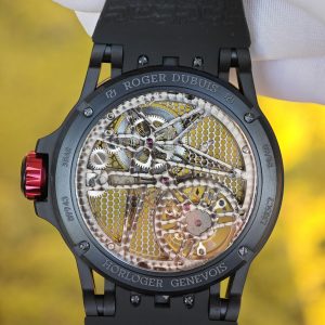Roger Dubuis King Racing RDDBEX0817, custom titanium case, natural black rubber strap, custom integrated movement - Image 20