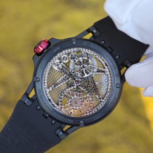 Roger Dubuis King Racing RDDBEX0817, custom titanium case, natural black rubber strap, custom integrated movement - Image 18