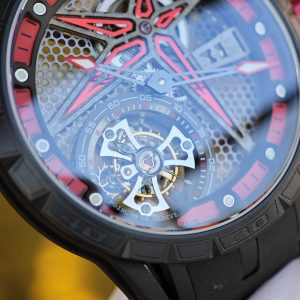 Roger Dubuis King Racing RDDBEX0817, custom titanium case, natural black rubber strap, custom integrated movement - Image 15