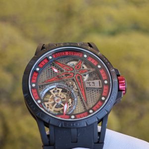 Roger Dubuis King Racing RDDBEX0817, custom titanium case, natural black rubber strap, custom integrated movement - Image 11