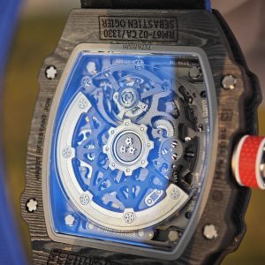Richard Mille 67-02 French Sport, 1:1 custom CRMA7 movement, imported carbon fiber case, blue nylon strap - Image 14