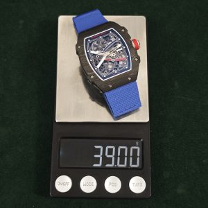 Richard Mille 67-02 French Sport, 1:1 custom CRMA7 movement, imported carbon fiber case, blue nylon strap - Image 15