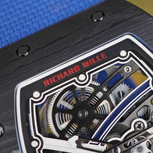 Richard Mille 67-02 French Sport, 1:1 custom CRMA7 movement, imported carbon fiber case, blue nylon strap - Image 18