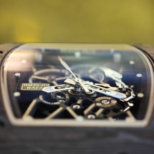 BBR Factory Edition Richard Mille RM35-01 Red, Original Data Mold Customized Movement, Carbon Fiber Case, Paired with Red Rubber Strap, Stainless Steel Plated Black Buckle - Image 8