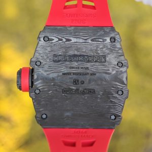 BBR Factory Edition Richard Mille RM35-01 Red, Original Data Mold Customized Movement, Carbon Fiber Case, Paired with Red Rubber Strap, Stainless Steel Plated Black Buckle - Image 18
