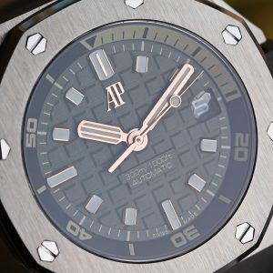 AUDEMARS PIGUET Royal Oak Offshore 15720 Avocado Green, equipped with original avocado green dial, best alternative hands and calendar, electroplated 18K white gold case, 1:1 customized 4308 integrated movement - Image 8