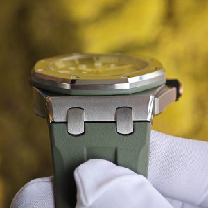 AUDEMARS PIGUET Royal Oak Offshore 15720 Avocado Green, equipped with original avocado green dial, best alternative hands and calendar, electroplated 18K white gold case, 1:1 customized 4308 integrated movement - Image 11