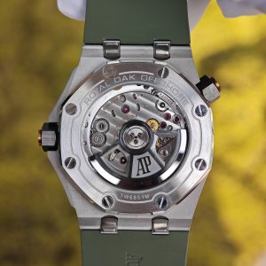 AUDEMARS PIGUET Royal Oak Offshore 15720 Avocado Green, equipped with original avocado green dial, best alternative hands and calendar, electroplated 18K white gold case, 1:1 customized 4308 integrated movement - Image 18