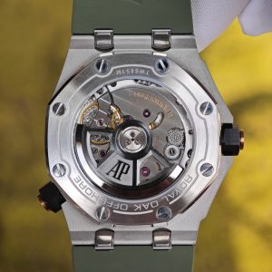 AUDEMARS PIGUET Royal Oak Offshore 15720 Avocado Green, equipped with original avocado green dial, best alternative hands and calendar, electroplated 18K white gold case, 1:1 customized 4308 integrated movement - Image 19