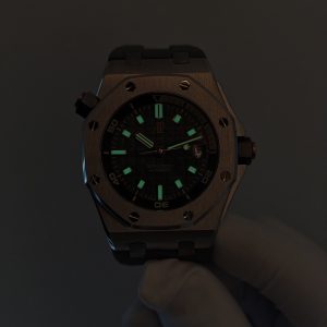 AUDEMARS PIGUET Royal Oak Offshore 15720 Avocado Green, equipped with original avocado green dial, best alternative hands and calendar, electroplated 18K white gold case, 1:1 customized 4308 integrated movement - Image 26