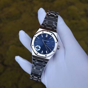 Royal Oak 41mm 15500, the latest version of APS, equipped with a blue dial, original data 1:1 customized 4302 integrated movement (no card adjustment) - Image 4