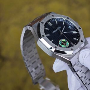Royal Oak 41mm 15500, the latest version of APS, equipped with a blue dial, original data 1:1 customized 4302 integrated movement (no card adjustment) - Image 8