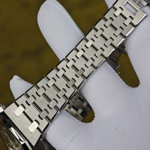 Customized version AP26315ST, equipped with the optimal white dial, blue chronograph, customized replacement hands and calendar, utilizing a 1:1 customized CNC case and strap, and equipped with the original FP1185 movement - Image 20