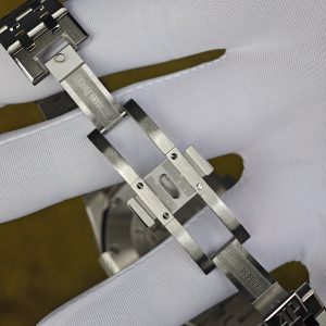 Customized version AP26315ST, equipped with the optimal white dial, blue chronograph, customized replacement hands and calendar, utilizing a 1:1 customized CNC case and strap, and equipped with the original FP1185 movement - Image 22