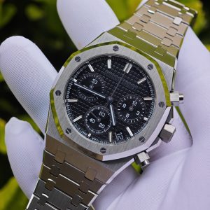 The improved version of AP Royal Oak 26240 is equipped with the best black replacement dial, replacement hands, solid pin shaft, as well as finely polished case and strap, and is powered by the Shanghai 4401 integrated movement - Image 6