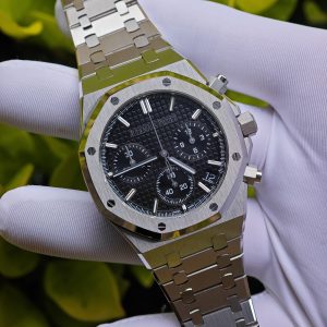 The improved version of AP Royal Oak 26240 is equipped with the best black replacement dial, replacement hands, solid pin shaft, as well as finely polished case and strap, and is powered by the Shanghai 4401 integrated movement - Image 7